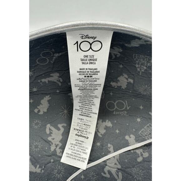 Disney 100 Celebration Mickey & Minnie Mouse Purple & Platinum Ear Hat - Picture 4 of 5